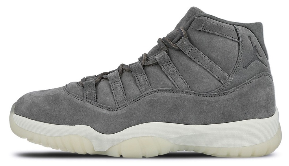 Jordan 11 premium cheap grey suede