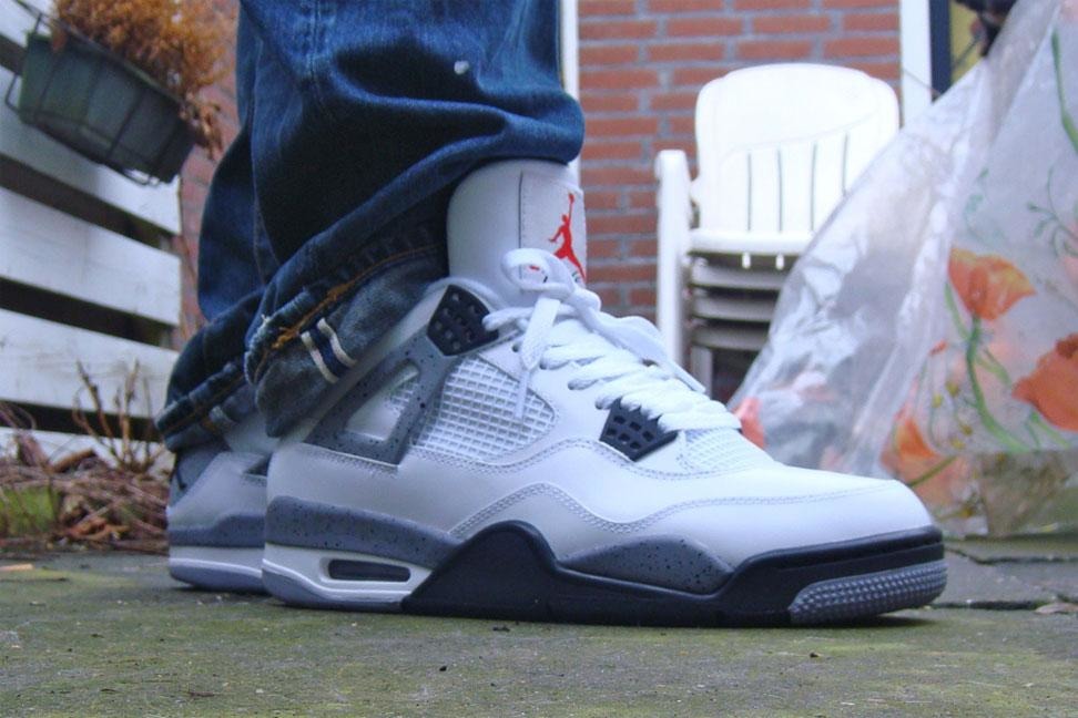 Jordans retro 4 store white