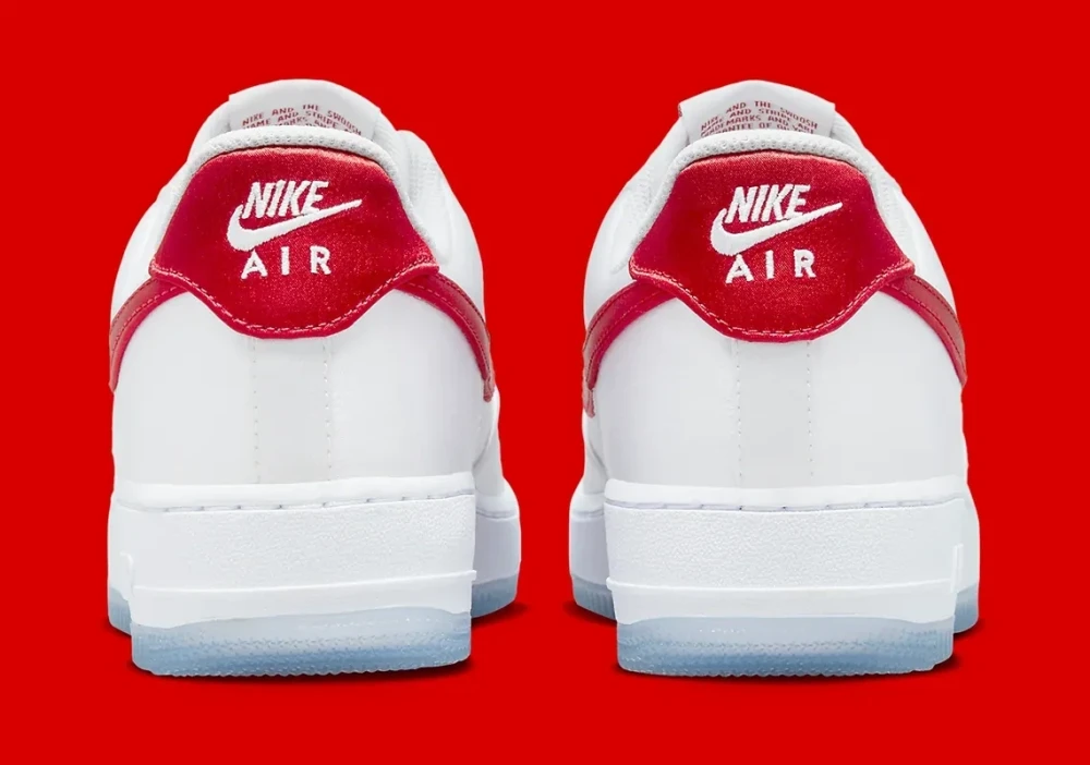 Nike WMNS Air Force 1 Low Satin White Red DX6541-100