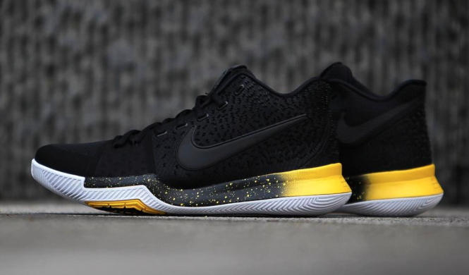 Баскетбольные кроссовки Nike Kyrie 3 "Black/Yellow", EUR 46