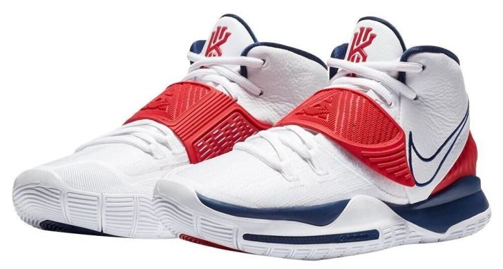 Оригинальные баскетбольные кроссовки Nike Kyrie 6 "USA" (BQ4630-102), EUR 42,5