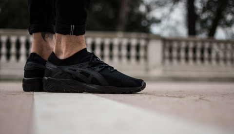 Asics kayano knit store black