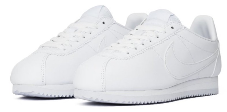 Кроссовки Оригинал Nike Classic Cortez Leather "All White", EUR 41