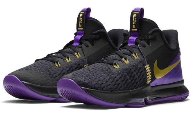 Баскетбольные кроссовки Nike LeBron Witness 5 "Lakers", EUR 46