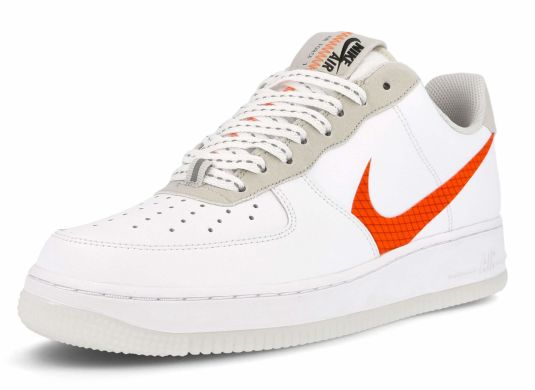 Кроссовки Nike Air Force 1 07 LV8 "Orange Swoosh", EUR 36,5