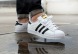 Кеды Adidas Superstar Leather "White-Black-Gold", EUR 39