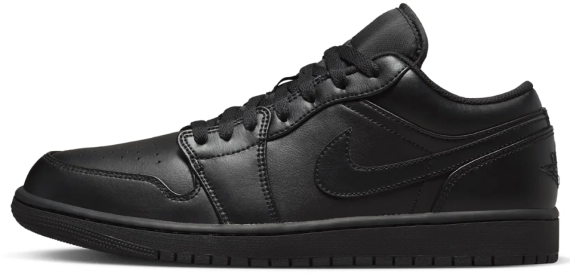 Чоловічі кросівки Air Jordan 1 Low 'Triple Black' (553558-093), EUR 43