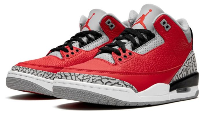 Баскетбольні кросівки Air Jordan 3 Retro “Red Cement/Unite”, EUR 40,5
