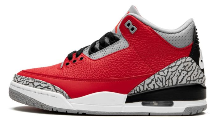 Баскетбольні кросівки Air Jordan 3 Retro “Red Cement/Unite”, EUR 46