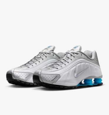 Кроссовки мужские Nike Shox R4 'Silver Blue Lagoon' (HQ1988-005), EUR 44