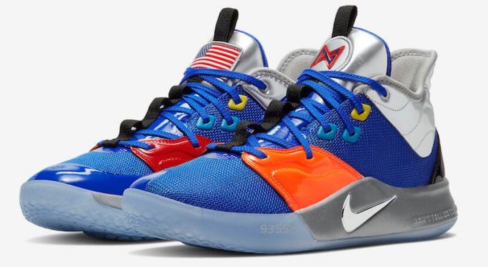 Баскетбольные кроссовки Nike PG 3 NASA "Blue", EUR 43