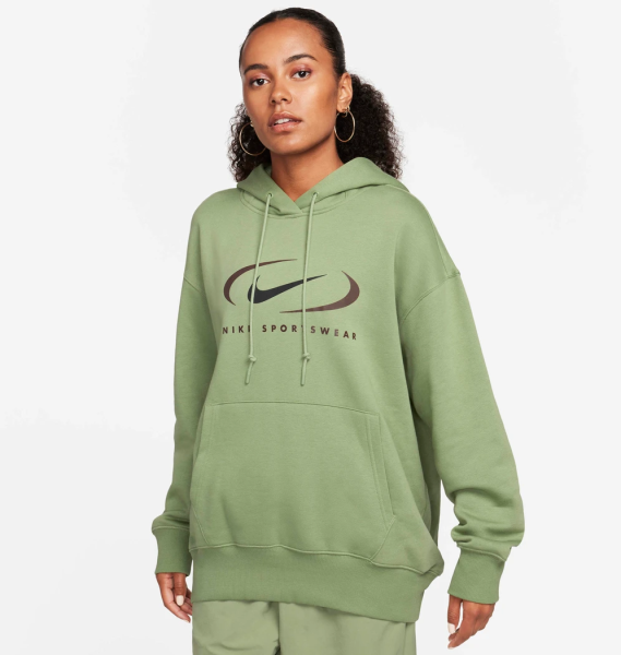 Худи женское Nike Ns Flc Os Po Hd Swsh (FN7698-386)