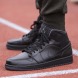 Кроссовки Оригинал Nike Air Jordan 1 Mid "Triple Black" (554724-021), EUR 45,5