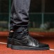 Кроссовки Оригинал Nike Air Jordan 1 Mid "Triple Black" (554724-021), EUR 41