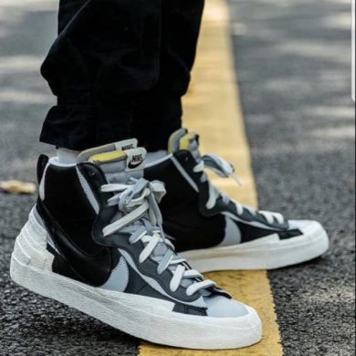 Кросівки Sacai x Nike Blazer High “Greyscale”, EUR 39