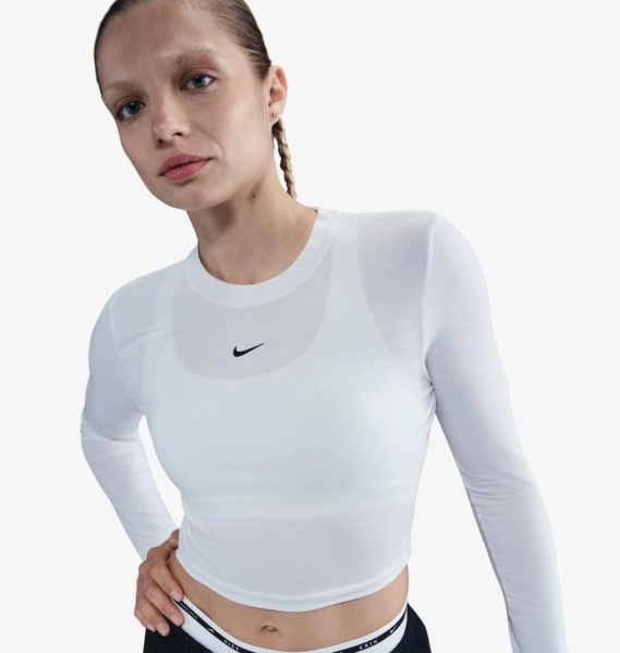 Лонгслив женский Nike Nsw Nk Chll Knt Ls Crp (HF5322-102)