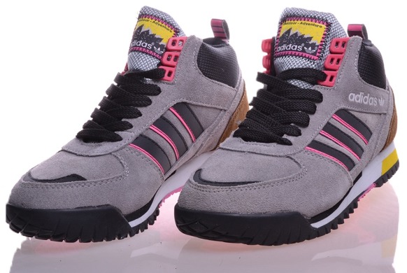 Зимние кроссовки Adidas ZX TR Mid "Grey Black Blaze Pink", EUR 40