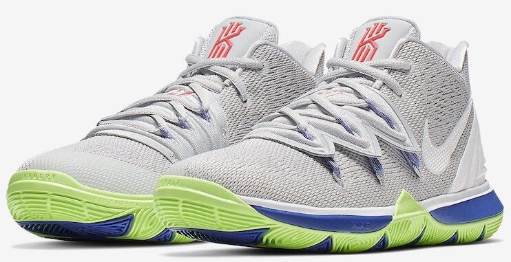 Баскетбольні кросівки Nike Kyrie 5 "Wolf Grey Lime Blast", EUR 37,5