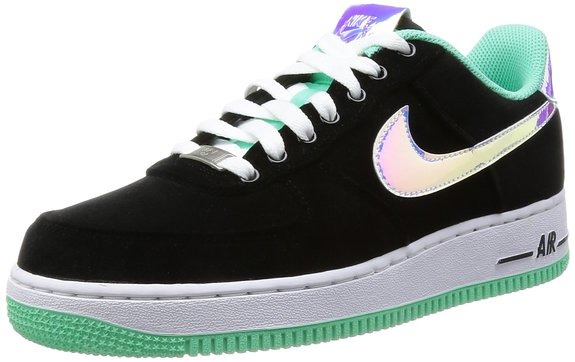 Кроссовки Nike Air Force 1 Low "Black & Green Glow", EUR 36