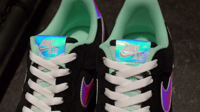 Кроссовки Nike Air Force 1 Low "Black & Green Glow", EUR 36
