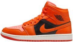 Кроссовки Женские Jordan 1 Mid Orange Black (DM3381-600)