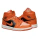 Кроссовки Женские Jordan 1 Mid Orange Black (DM3381-600), EUR 36,5