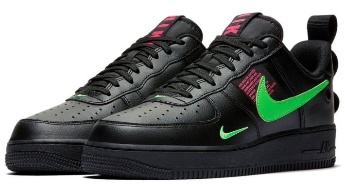 Кросівки Nike Air Force 1 Low Utility "Black/Hyper/Pink/Scream/Green", EUR 45