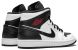 Чоловічі кросівки Air Jordan 1 Mid Reverse 'Black Toe', EUR 42,5