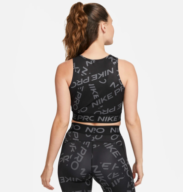 Топ женский Nike Pro Dri-Fit Crop Printed FB5500-010), S