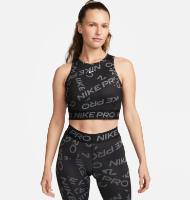 Топ женский Nike Pro Dri-Fit Crop Printed FB5500-010), S