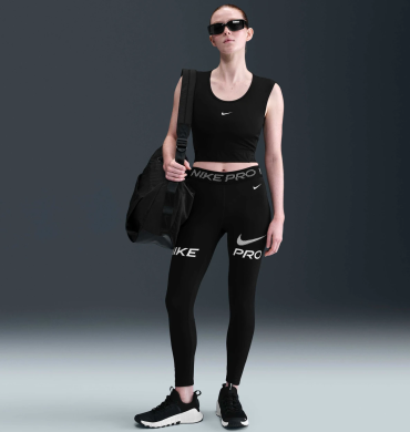 Лосини жіночі Nike Pro Mid-Rise 7/8 Graphic (HV2306-010), S