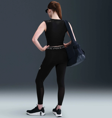 Лосини жіночі Nike Pro Mid-Rise 7/8 Graphic (HV2306-010), S