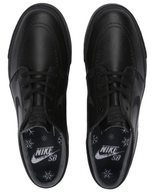 Мужские кеды Nike SB Zoom Stefan Janoski Leather "Black" (616490-006), EUR 44