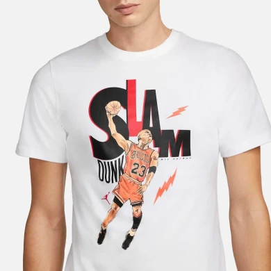 Футболка Мужская Jordan Game 5 Men's T-Shirt - White (DH8948-100), XL