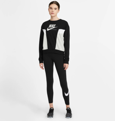 Лосины женские Nike W Nsw Essntl Lggng Swoosh Mr (CZ8530-010), XS