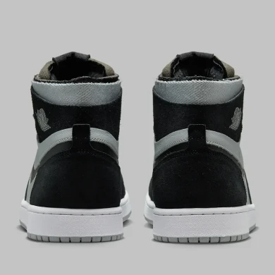 Мужские кроссовки Air Jordan 1 Zoom CMFT "Black Grey" (CT0978-001)