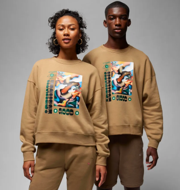 Свитшот Air Jordan x Brooklyn Moss Fleece Crew (FD7860-258), S