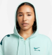 Толстовка жіноча Nike W Nsw Air Fleece Os Fz Hd (FB8047-346), L