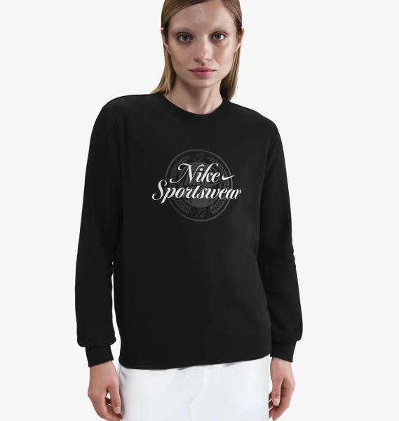Толстовка женская Nike Club Fleece Graphic Crew (HV2342-010)