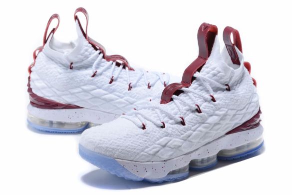 Баскетбольные кроссовки Nike LeBron 15 "White/Burgundy", EUR 45