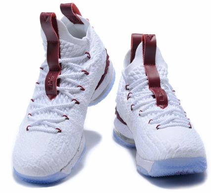 Баскетбольні кросівки Nike LeBron 15 "White/Burgundy", EUR 45