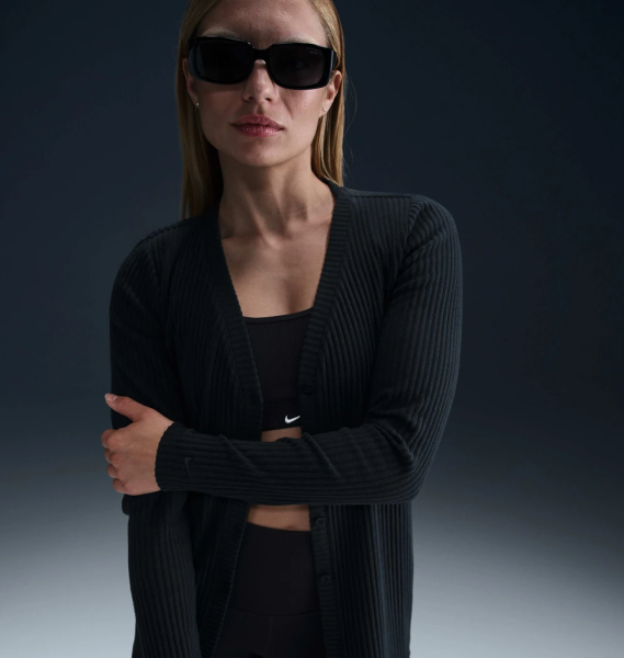 Кофта женская Nike W Chll Knt Rib Cardigan (HJ1242-010)