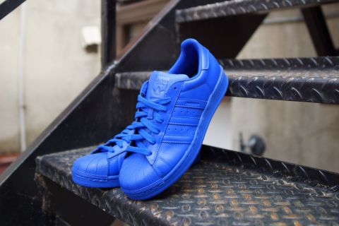 Adidas x Pharrell Superstar Supercolor blue