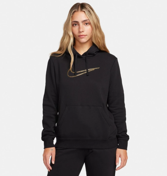 Женская кофта Nike Club Fleece Shine Po (FB8763-010)