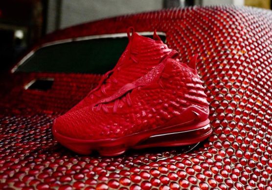 Баскетбольні кросівки Nike LeBron 17 "Red Carpet", EUR 44