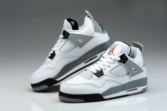 Баскетбольные кроссовки Nike Air Jordan Retro 4 IV "White/Black", EUR 36