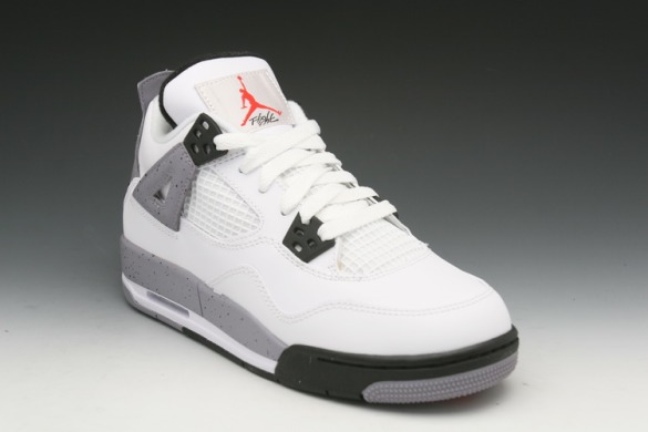 Баскетбольные кроссовки Nike Air Jordan Retro 4 IV "White/Black", EUR 36