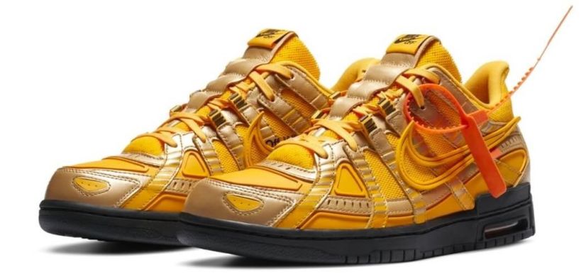 Кросівки Off-White x Nike Air Rubber Dunk "University Gold", EUR 43