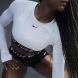 Лонгслив женский Nike Pro Df 365 Crop Ls (FV5484-100), S