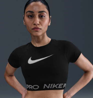 Топ Nike Pro Dri-FIT Cropped Graphic (HV3673-010), M